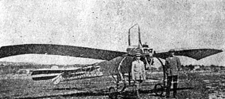 Samolot Kassa Ery I próbowany w Nicei w lecie w 1911 roku