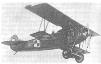 Fokker D.VII (nr 530/18) pilotowany 11 maja 1921 roku nad lotniskiem Poznań Ławica przez chor. Rutkowskiego