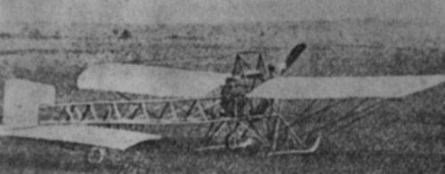 Samolot Głowińskiego podczas prób na Błoniach Tarnopolskich w maju 1911 roku