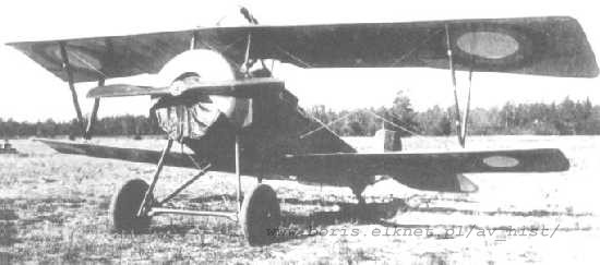 Nieuport 16C1 z II Polskiego Oddziału Awiacyjnego w Jassach