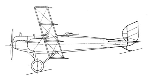 Rzut boczny samolotu WZ-V