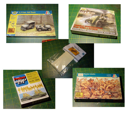 Jeep Willys MB i 45 mm armata ppanc 53-K, skala 1:72