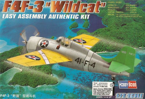 F4F-4 Wildcat, HobbyBoss, skala 1:72